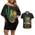 Mexico Cinco de Mayo Couples Matching Off Shoulder Short Dress and Hawaiian Shirt Viva la Fiesta!