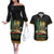 Mexico Cinco de Mayo Couples Matching Off The Shoulder Long Sleeve Dress and Hawaiian Shirt Viva la Fiesta!