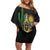 Mexico Cinco de Mayo Family Matching Off Shoulder Short Dress and Hawaiian Shirt Viva la Fiesta!