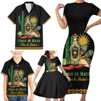 Mexico Cinco de Mayo Family Matching Short Sleeve Bodycon Dress and Hawaiian Shirt Viva la Fiesta!