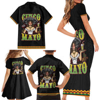 Mexico Cinco de Mayo Family Matching Short Sleeve Bodycon Dress and Hawaiian Shirt Viva la Fiesta!