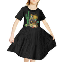 Mexico Cinco de Mayo Kid Short Sleeve Dress Viva la Fiesta!