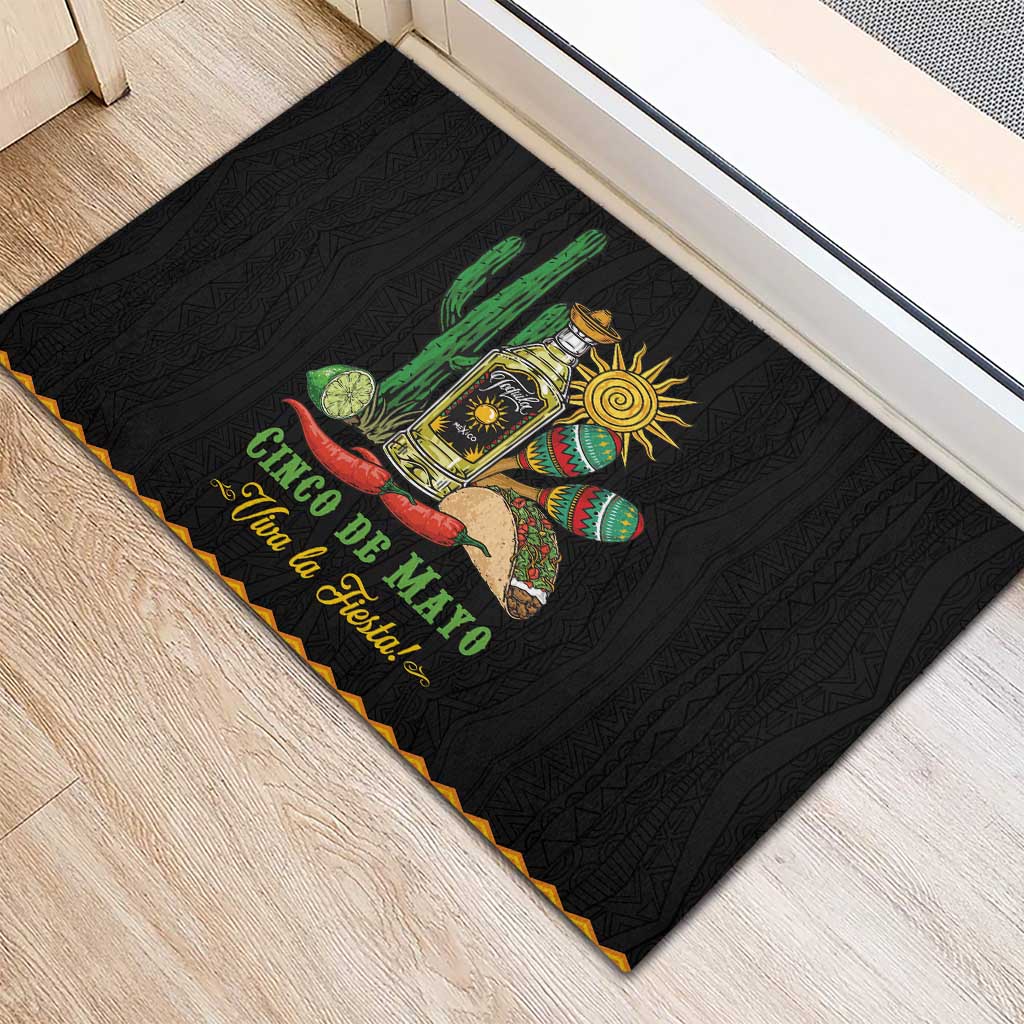 Mexico Cinco de Mayo Rubber Doormat Viva la Fiesta!
