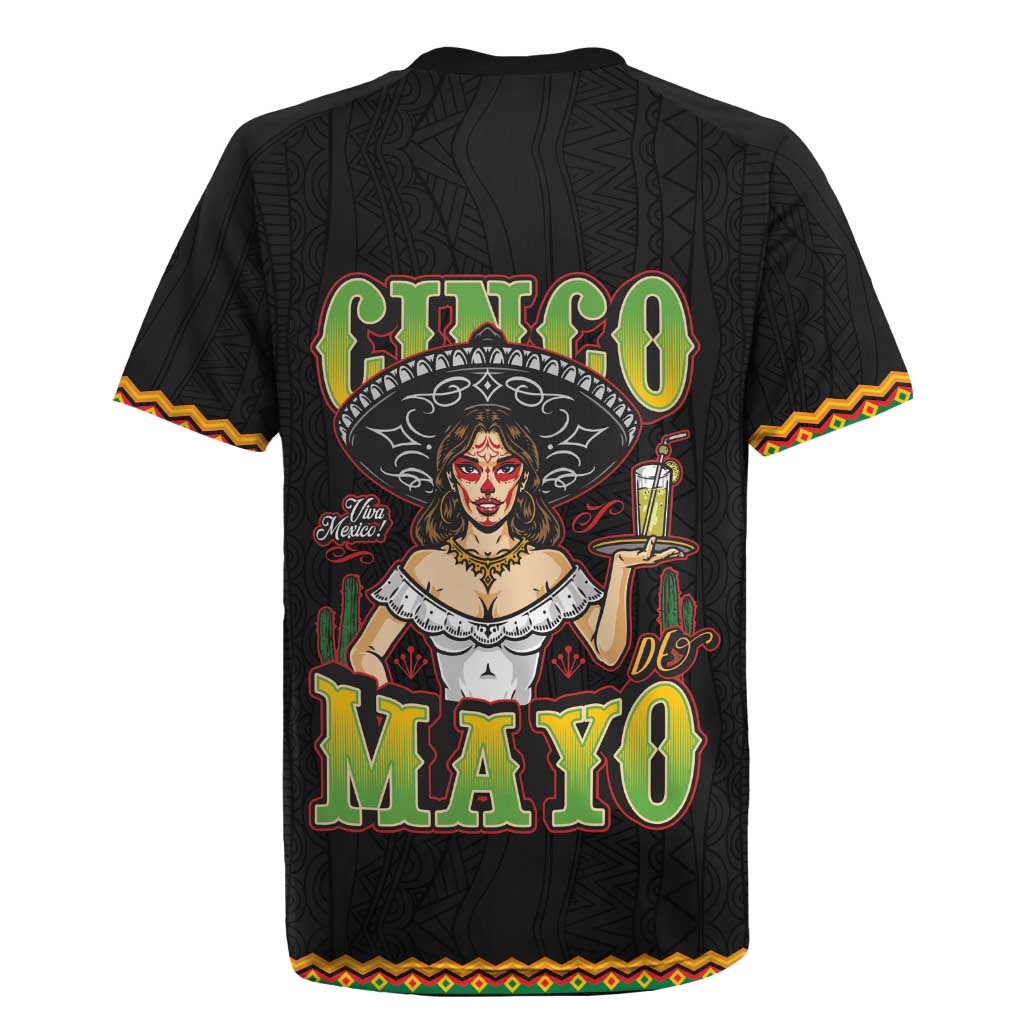 Mexico Cinco de Mayo Rugby Jersey Viva la Fiesta!
