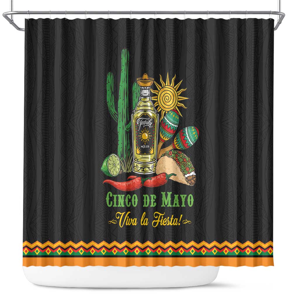 Mexico Cinco de Mayo Shower Curtain Viva la Fiesta!