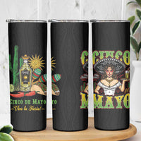 Mexico Cinco de Mayo Skinny Tumbler Viva la Fiesta!