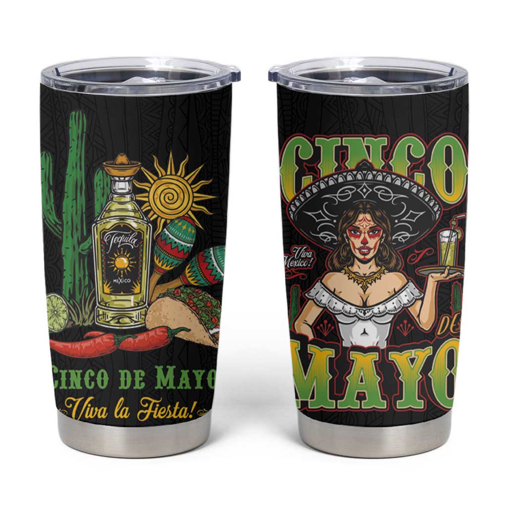 Mexico Cinco de Mayo Tumbler Cup Viva la Fiesta!