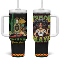 Mexico Cinco de Mayo Tumbler With Handle Viva la Fiesta!