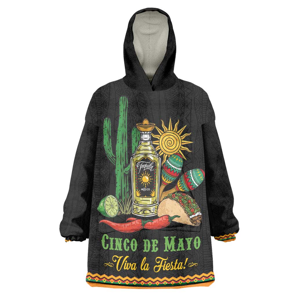 Mexico Cinco de Mayo Wearable Blanket Hoodie Viva la Fiesta!