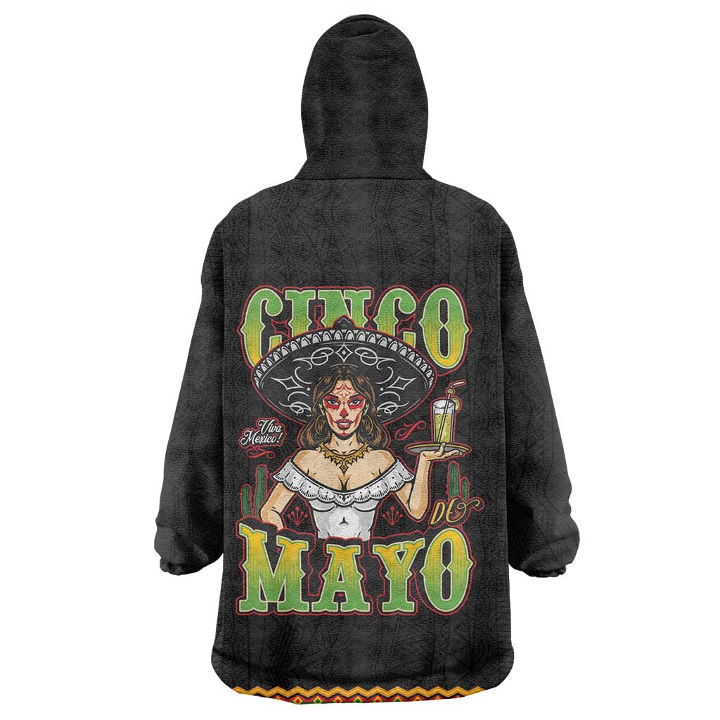 Mexico Cinco de Mayo Wearable Blanket Hoodie Viva la Fiesta!
