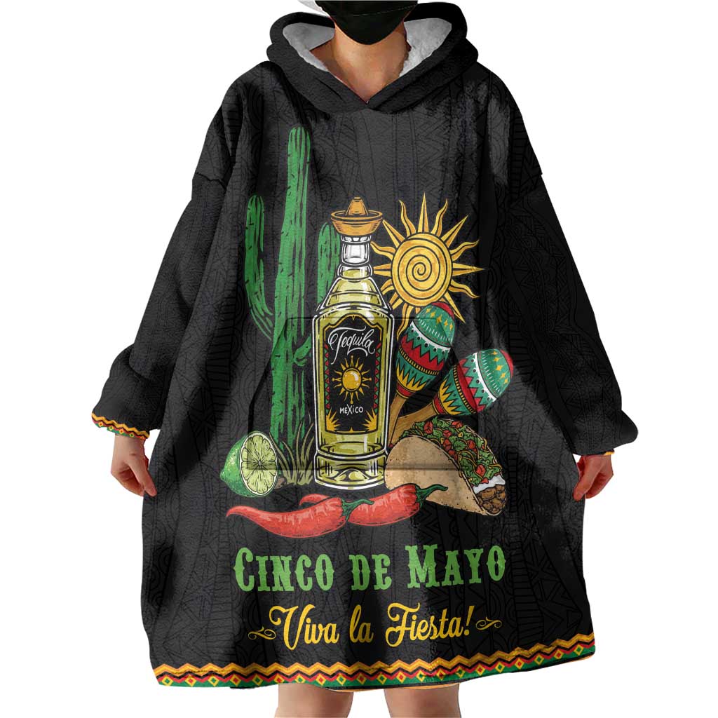 Mexico Cinco de Mayo Wearable Blanket Hoodie Viva la Fiesta!