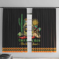 Mexico Cinco de Mayo Window Curtain Viva la Fiesta!