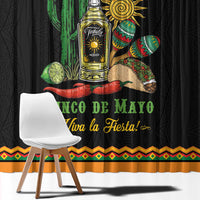 Mexico Cinco de Mayo Window Curtain Viva la Fiesta!