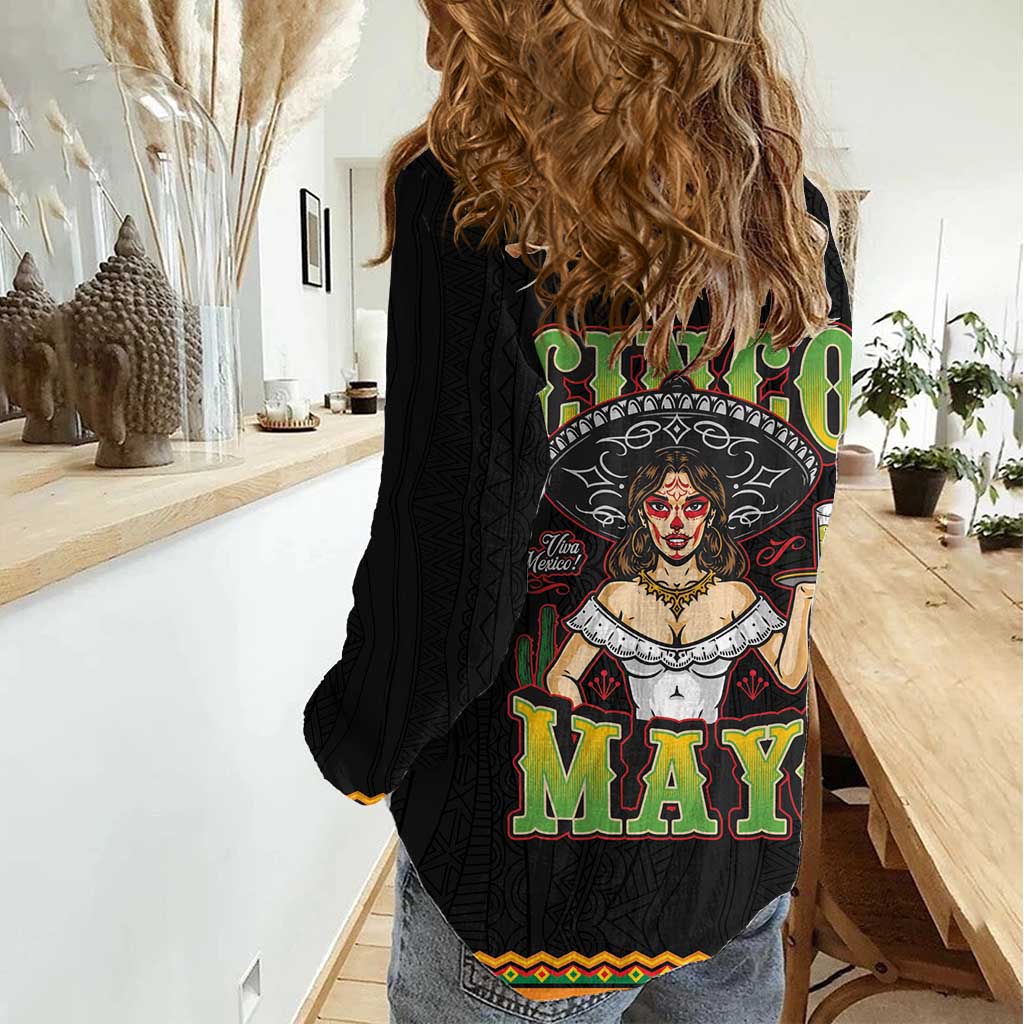 Mexico Cinco de Mayo Women Casual Shirt Viva la Fiesta!