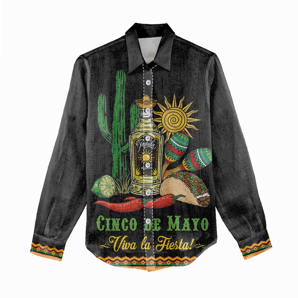 Mexico Cinco de Mayo Women Casual Shirt Viva la Fiesta!