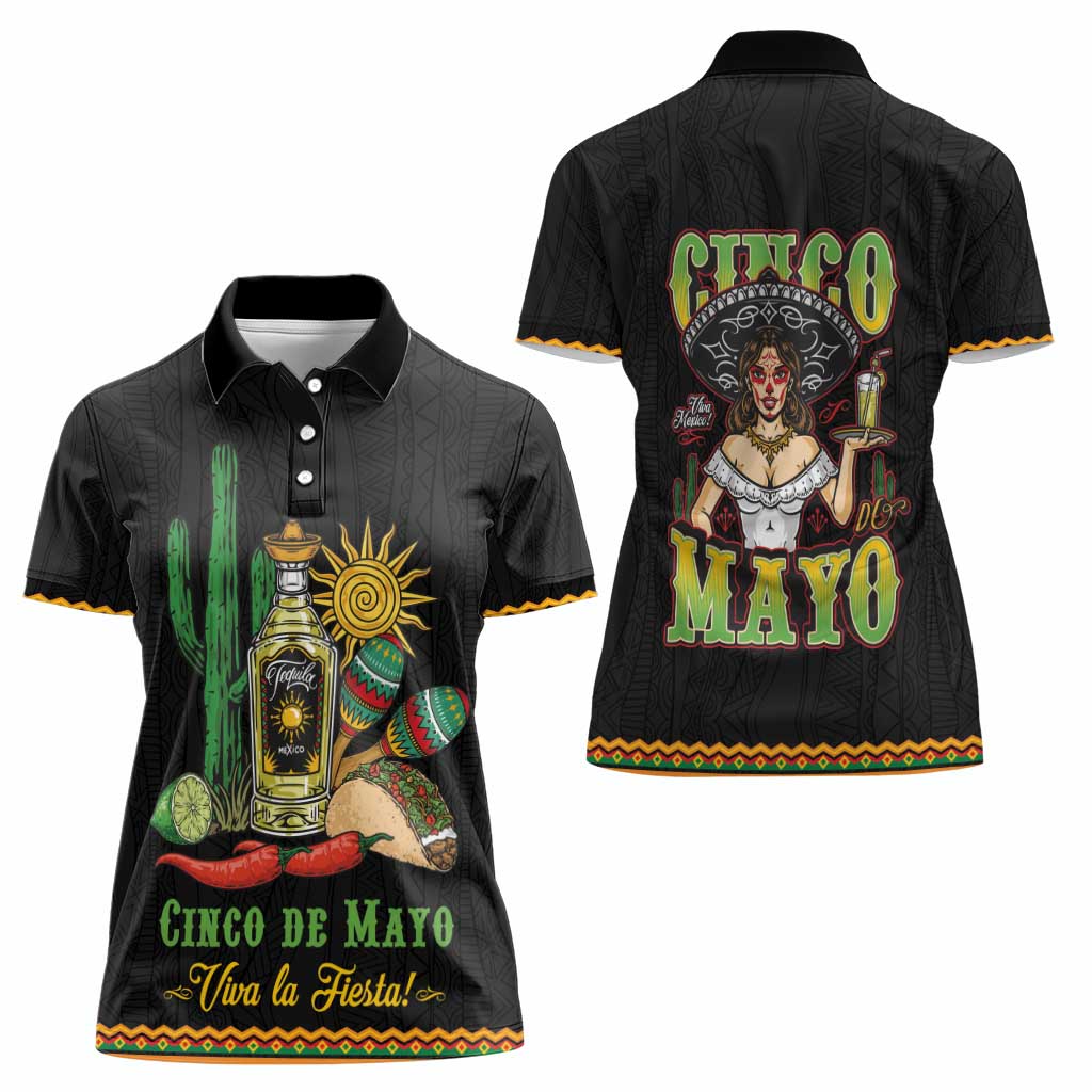 Mexico Cinco de Mayo Women Polo Shirt Viva la Fiesta!