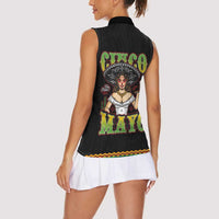 Mexico Cinco de Mayo Women Sleeveless Polo Shirt Viva la Fiesta!