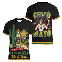 Mexico Cinco de Mayo Women V-Neck T-Shirt Viva la Fiesta!