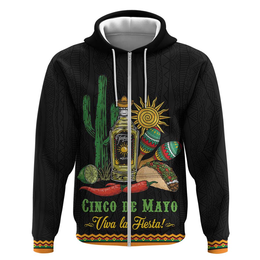 Mexico Cinco de Mayo Zip Hoodie Viva la Fiesta!