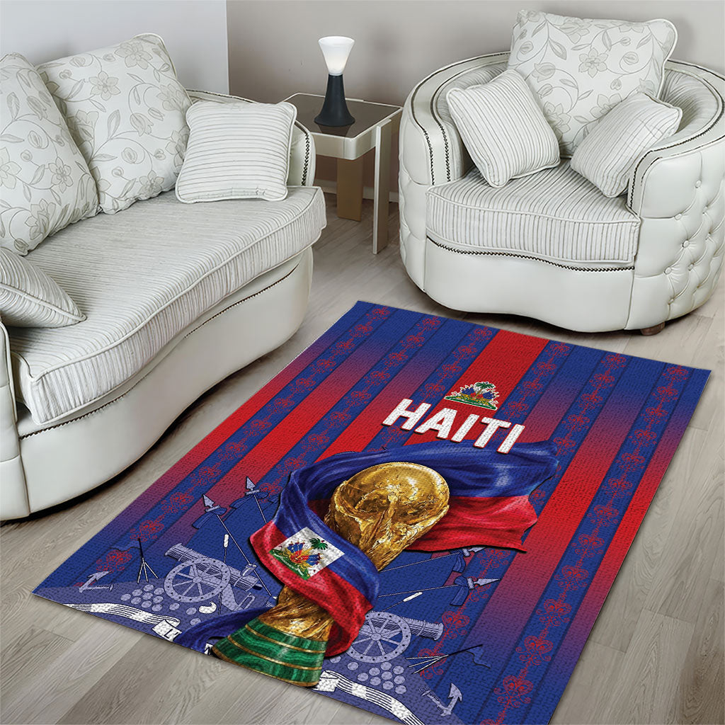 Haiti Football 2026 Area Rug Les Grenadiers Voodoo Veve Pride