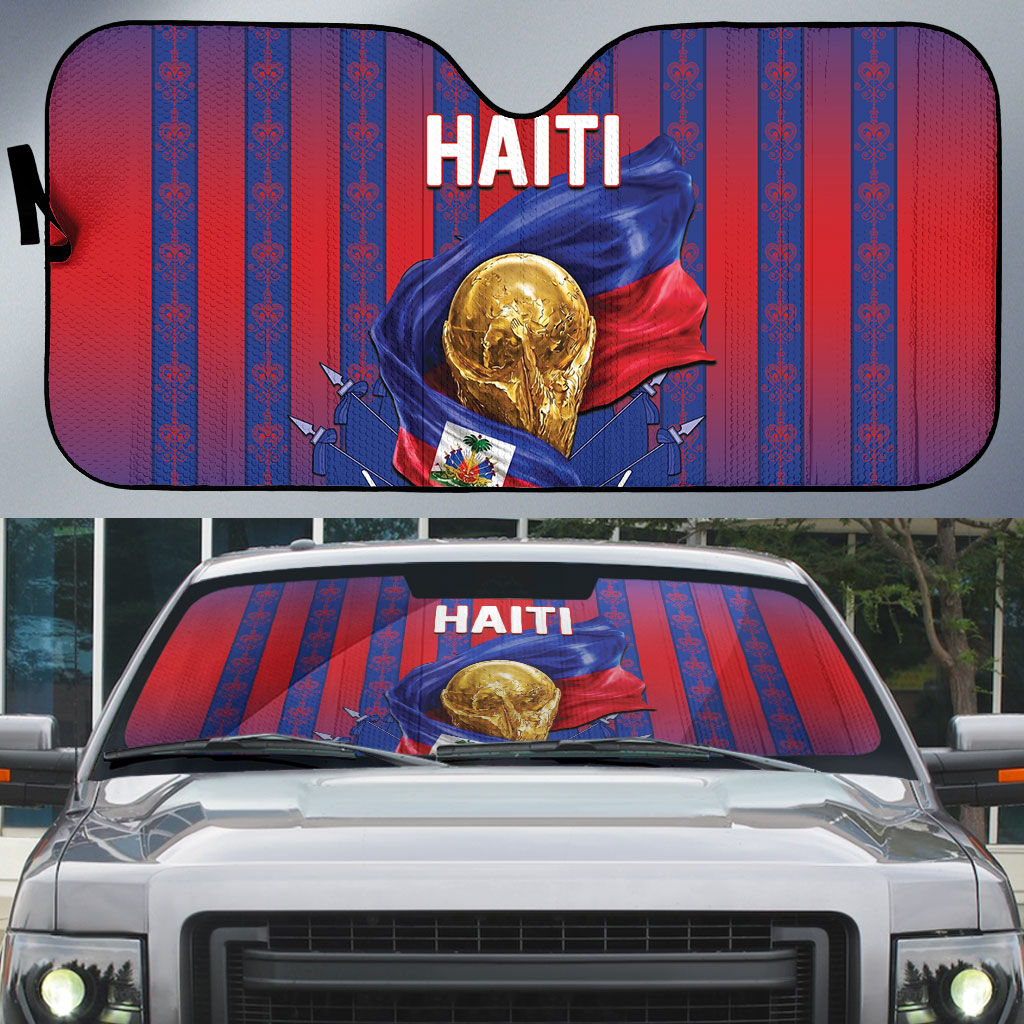 Haiti Football 2026 Auto Sun Shade Les Grenadiers Voodoo Veve Pride