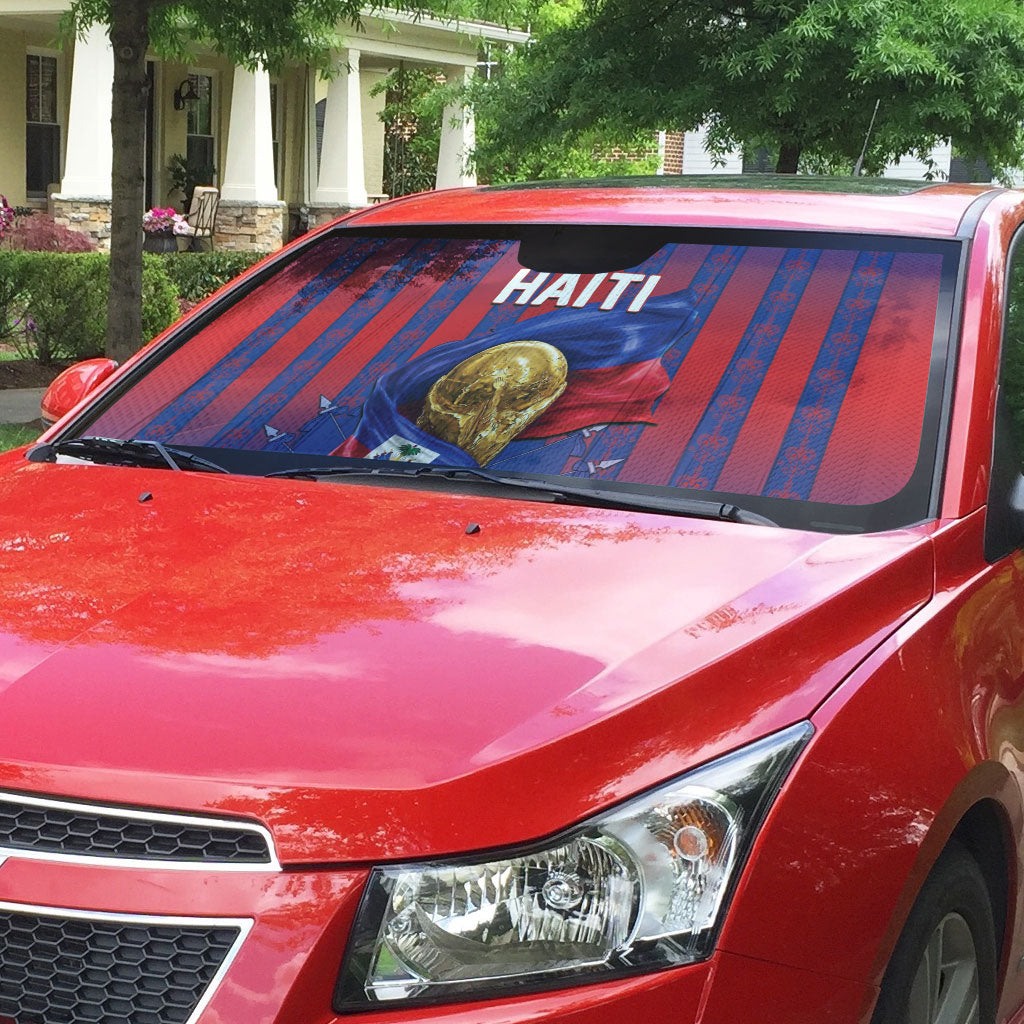Haiti Football 2026 Auto Sun Shade Les Grenadiers Voodoo Veve Pride