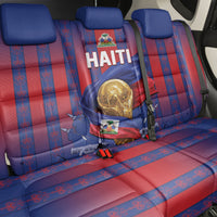Haiti Football 2026 Back Car Seat Cover Les Grenadiers Voodoo Veve Pride