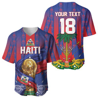 Custom Haiti Football 2026 Baseball Jersey Les Grenadiers Voodoo Veve Pride