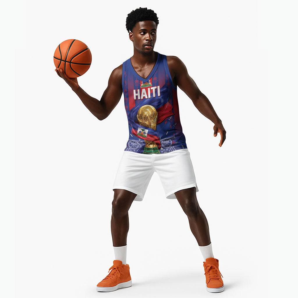 Custom Haiti Football 2026 Basketball Jersey Les Grenadiers Voodoo Veve Pride