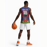 Custom Haiti Football 2026 Basketball Jersey Les Grenadiers Voodoo Veve Pride