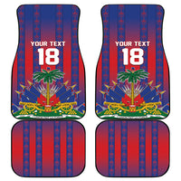 Custom Haiti Football 2026 Car Mats Les Grenadiers Voodoo Veve Pride