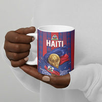 Custom Haiti Football 2026 Ceramic Mug Les Grenadiers Voodoo Veve Pride