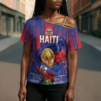 Custom Haiti Football 2026 Cross Shoulder Shirt Les Grenadiers Voodoo Veve Pride