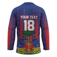 Custom Haiti Football 2026 Hockey Jersey Les Grenadiers Voodoo Veve Pride