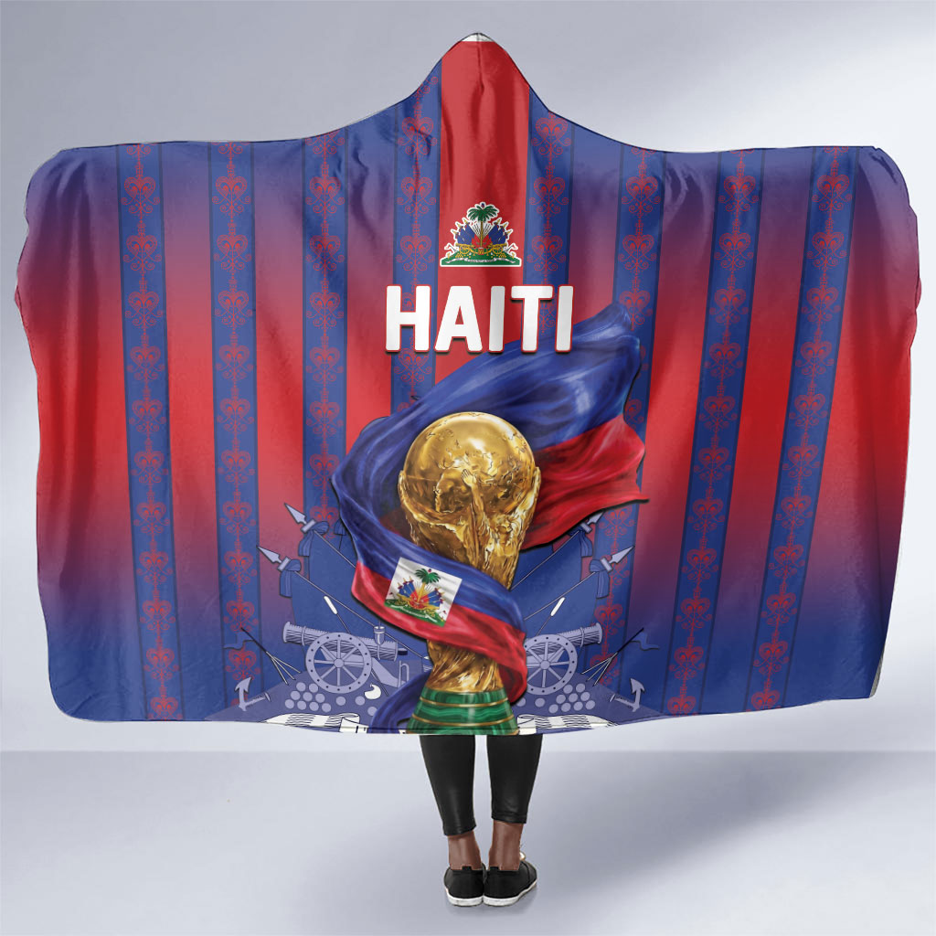 Haiti Football 2026 Hooded Blanket Les Grenadiers Voodoo Veve Pride