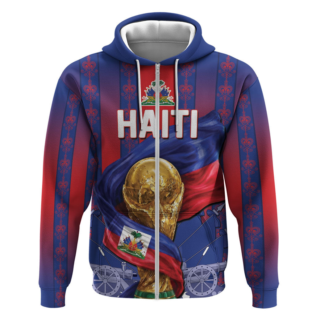 Custom Haiti Football 2026 Hoodie Les Grenadiers Voodoo Veve Pride