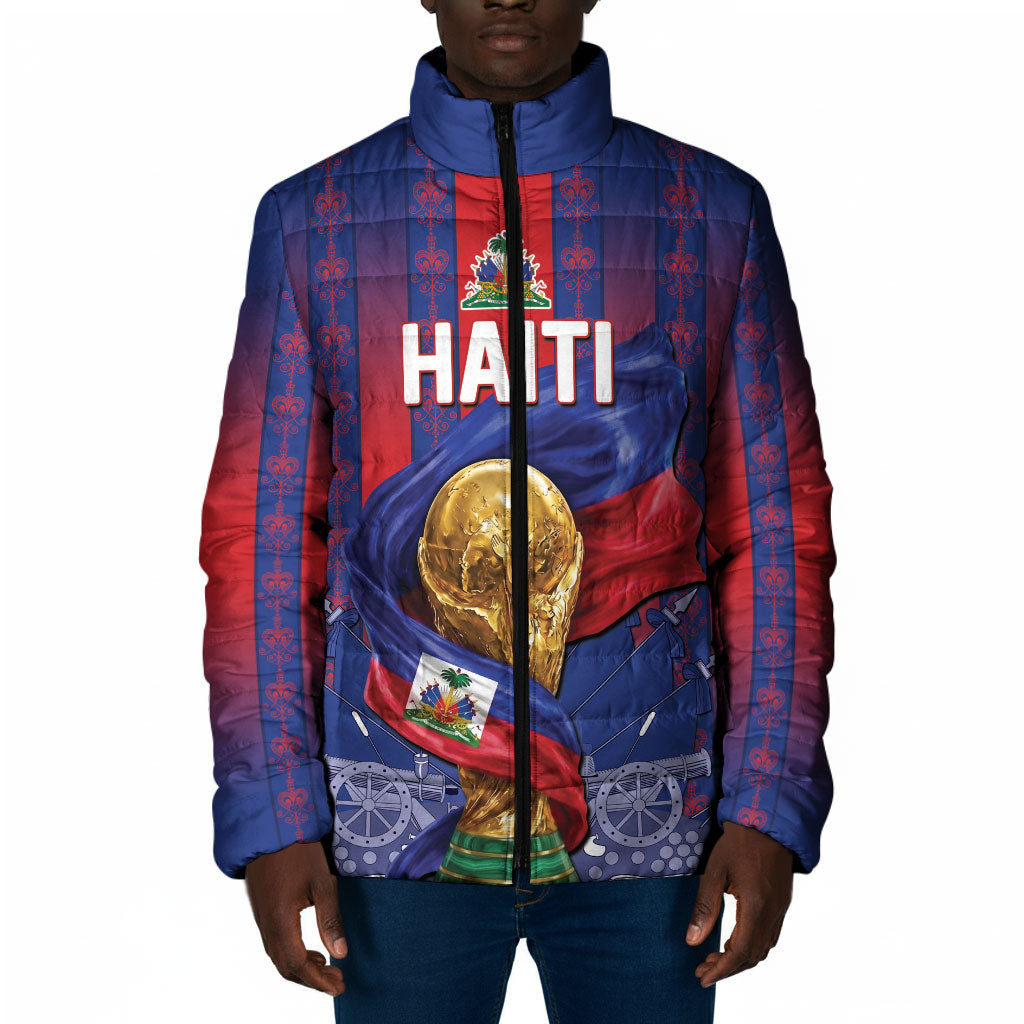 Custom Haiti Football 2026 Padded Jacket Les Grenadiers Voodoo Veve Pride