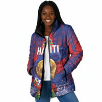 Custom Haiti Football 2026 Padded Jacket Les Grenadiers Voodoo Veve Pride