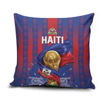Haiti Football 2026 Pillow Cover Les Grenadiers Voodoo Veve Pride
