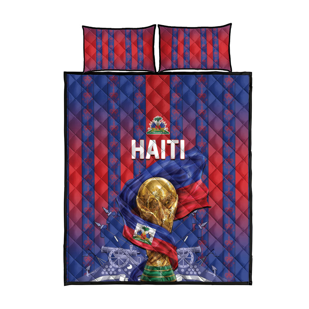 Haiti Football 2026 Quilt Bed Set Les Grenadiers Voodoo Veve Pride