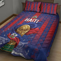 Haiti Football 2026 Quilt Bed Set Les Grenadiers Voodoo Veve Pride
