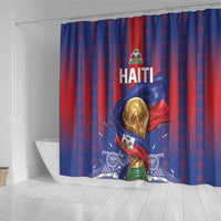 Haiti Football 2026 Shower Curtain Les Grenadiers Voodoo Veve Pride