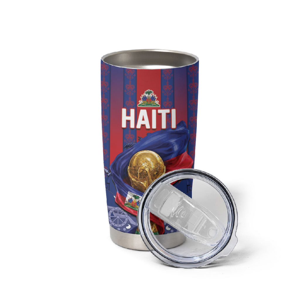 Custom Haiti Football 2026 Tumbler Cup Les Grenadiers Voodoo Veve Pride