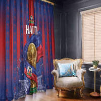 Haiti Football 2026 Window Curtain Les Grenadiers Voodoo Veve Pride