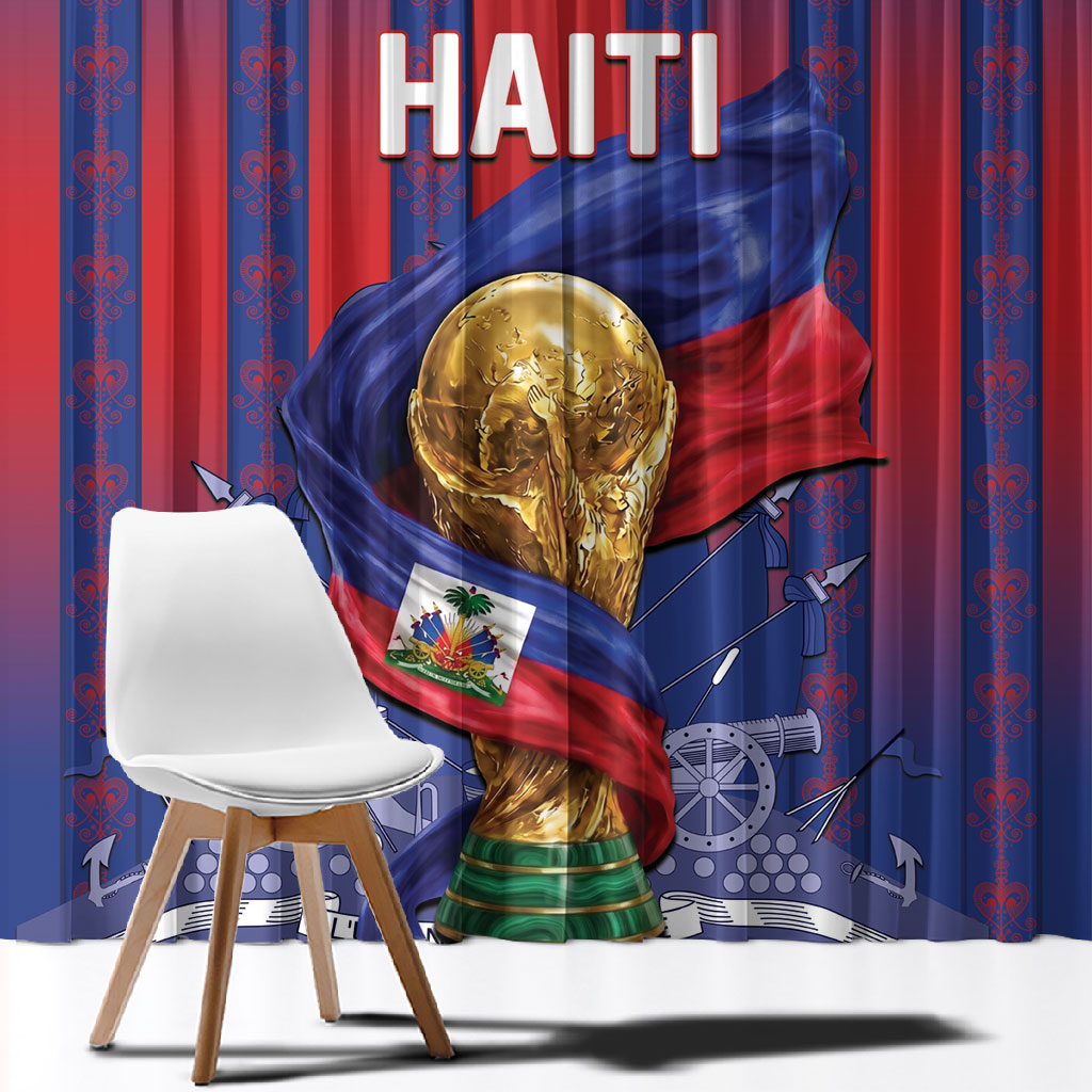 Haiti Football 2026 Window Curtain Les Grenadiers Voodoo Veve Pride