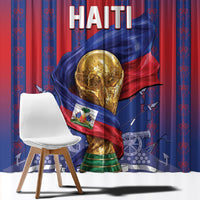 Haiti Football 2026 Window Curtain Les Grenadiers Voodoo Veve Pride