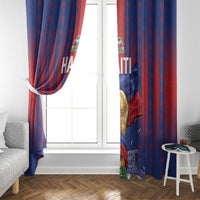 Haiti Football 2026 Window Curtain Les Grenadiers Voodoo Veve Pride