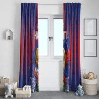 Haiti Football 2026 Window Curtain Les Grenadiers Voodoo Veve Pride