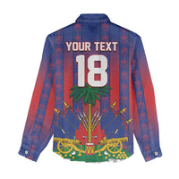 Custom Haiti Football 2026 Women Casual Shirt Les Grenadiers Voodoo Veve Pride