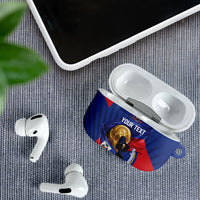 Personalized Haiti Football Champions AirPods Case National Pride Gold Trophy
